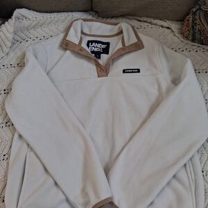 Lands' End Womens Cream Pullover